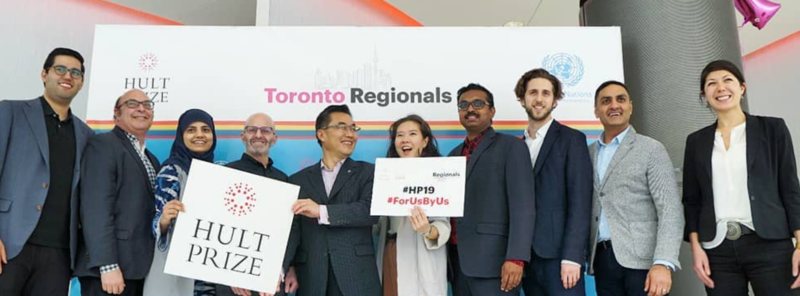 Aïko judging the Hult Prize Toronto Regionals